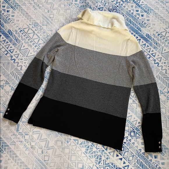 WHBM Striped Turtleneck Sweater - Picture 6 of 8